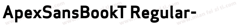 ApexSansBookT Regular字体转换
